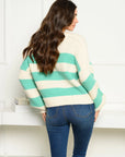 Women's Bell Sleeve Colorblock Sweater