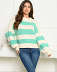 Women's Bell Sleeve Colorblock Sweater