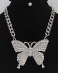 Giant Butterfly Pendant Necklace