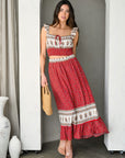 Bohemian Top and Skirt Set
