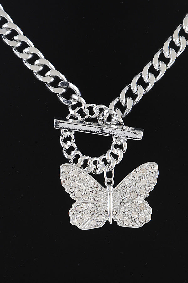 Butterfly Toggle Necklace